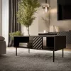 Kafijas galdiņš Cama Meble LUCCA 1000×550×460 mm taisnstūra melns
