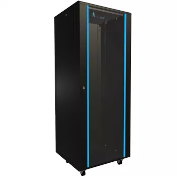 Brīvi stāvošs plaukts Extralink Rackmount cabinet 32U 600x600 melns