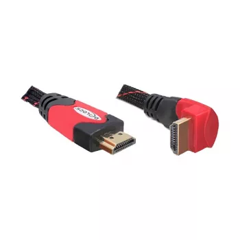 DELOCK kabelis HDMI A-A spraudnis/spraudnis leņķveida 2m