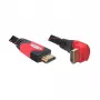 DELOCK kabelis HDMI A-A spraudnis/spraudnis leņķveida 2m