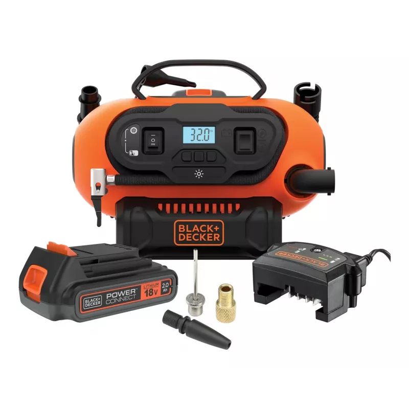 Black & Decker BDCINF18N-QS gaisa kompresors 160 l/min maiņstrāva/automazgātājs