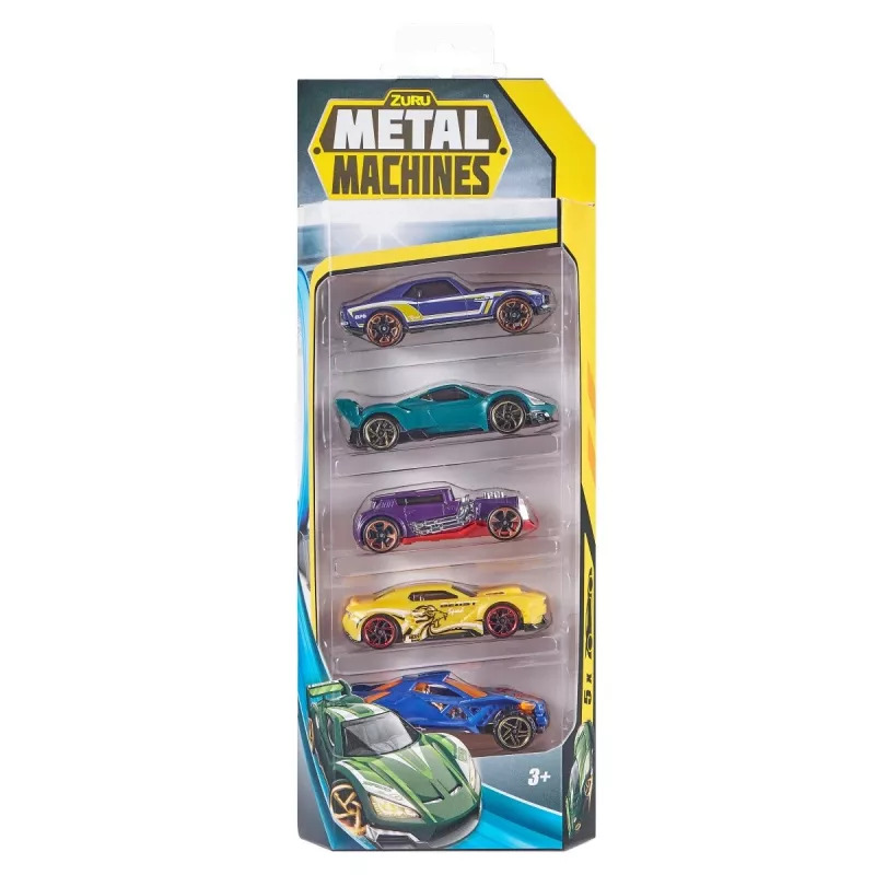 Zuru Metal Machines 5 metāla automašīnu komplekts 1:64, 2. sērija, dažādi modeļi