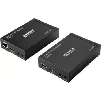 SpeaKa Professional SP-HDE-300 HDMI® paplašinātājs (pagarinātājs) pa tīkla kabeli RJ45 60 m (SP-9393012)