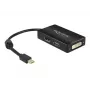 Kabelis DeLOCK 0,16 m DisplayPort HDMI DVI Mini DisplayPort