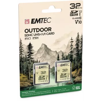 Zibatmiņa Emtec 32GB UHS-I U1 V10 Outdoor ECMSD32GHCU1ORP