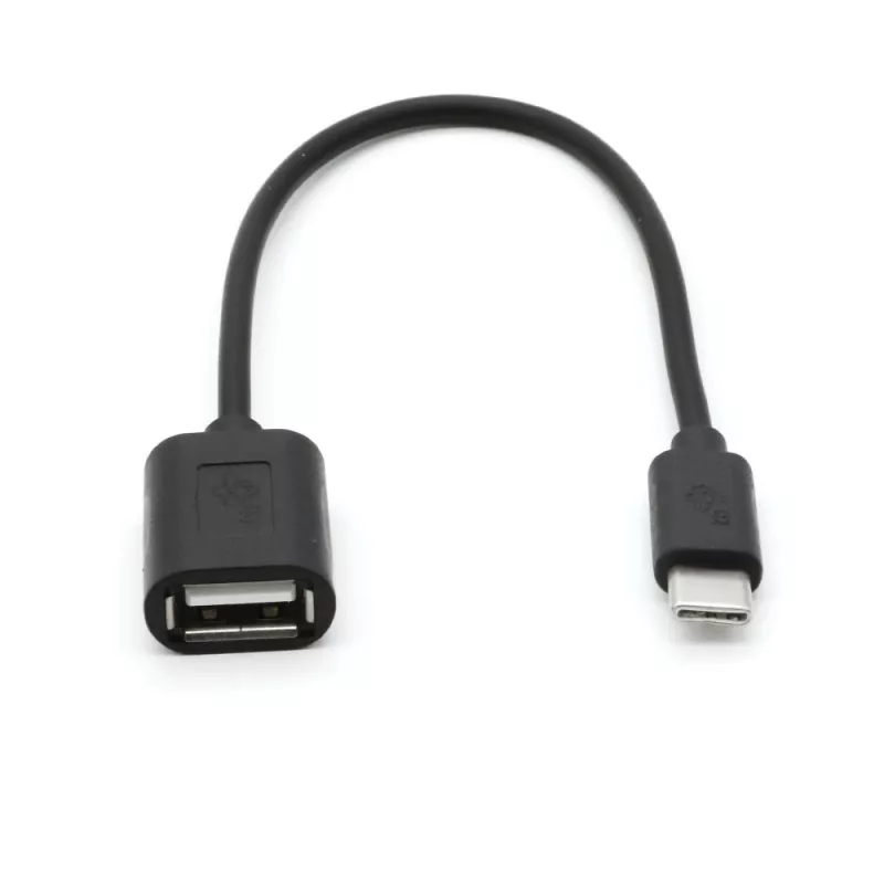 TB Kabelis OTG USB AF - USB C 15cm Melns (AKTBXKU4PAC015B)