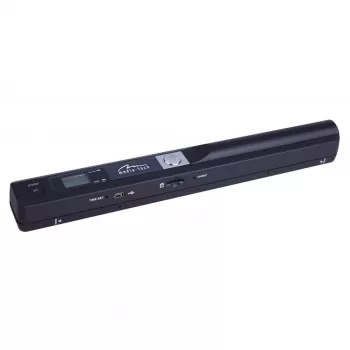 Rokas skeneris MEDIA-TECH MT4090, melns, LED displejs, USB 2.0, MicroSD, AAA baterija