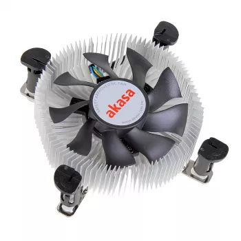 Akasa AK-CCE-7106HP datora dzesēšanas sistēma Procesora dzesētājs Melns, Sudraba