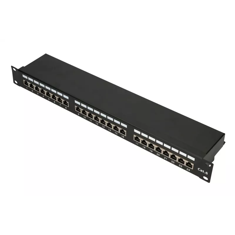 Extralink CAT6 STP V2 | Plāksterpanelis | 24 Porti