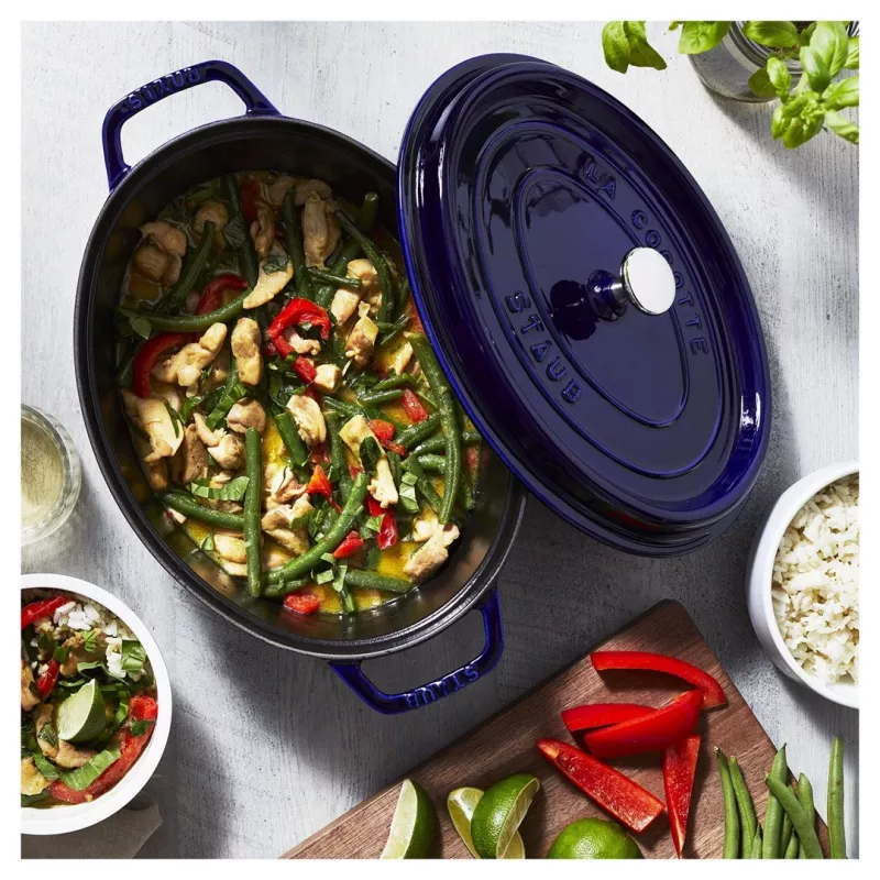 Čuguna katls Staub 4,25 L, 29 cm, zils