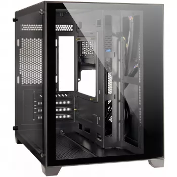 PC Case Inter-Tech C-501 Aspect Midi Tower Melns