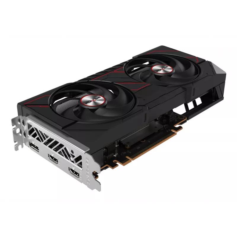 Grafikas karte Sapphire Radeon RX 9060 XT 8GB GDDR6, 128-bit, PCIe 5.0, 3320 MHz, 2x DP + HDMI