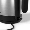 Elektriskā tējkanna Tristar WK-1348 — 2200 W, 1,7 L, nerūsējošais tērauds, 360° rotējoša pamatne