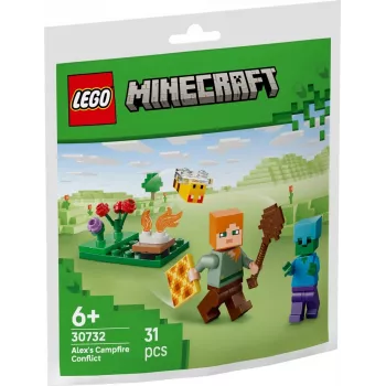 Bricks Minecraft 30732 Aleksa konflikts pie ugunskura