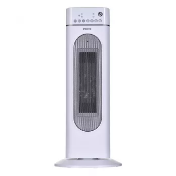 Elektriskais keramiskais sildītājs NOVEEN PTC3000, 2000 W (1200 W min), LED displejs, taimeris, tālvadība, svārstības, balts