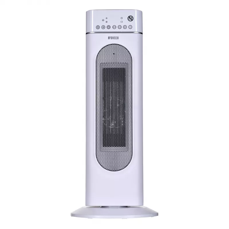 Elektriskais keramiskais sildītājs NOVEEN PTC3000, 2000 W (1200 W min), LED displejs, taimeris, tālvadība, svārstības, balts