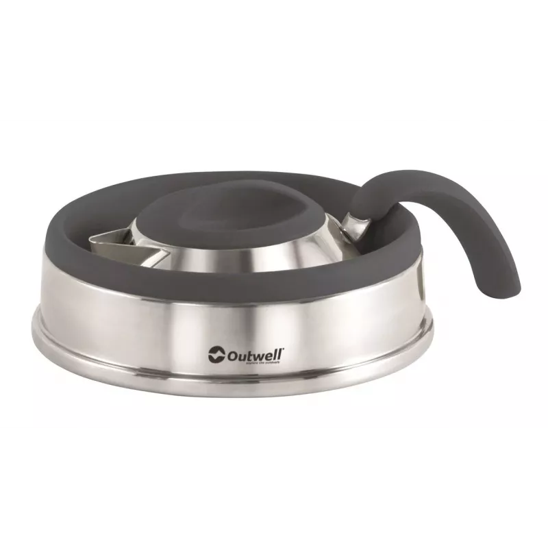 Outwell Collaps Kettle 1,5L silikona nerūsējošā tērauda tējkanna Navy Night - salokāma kempinga tējkanna