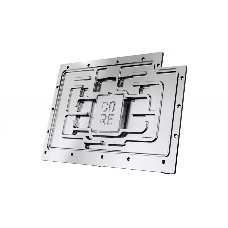Aizmugurējā plāksne Alphacool 10268 Akrils Alumīnijs Hroms Varš Neilons Melns 160,8mm