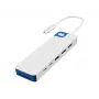 Hyper HyperDrive Flex 9 portu divu 4K HDMI dokstacija, balta/zila | HD4103BUGL | HDMI portu skaits 2