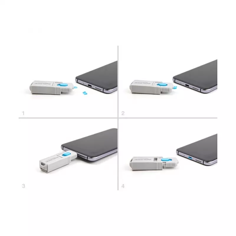 Portu bloķētājs DeLOCK 20925 Micro USB 5 gab. + bloķēšanas rīks