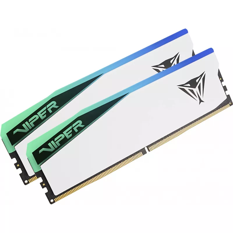 DIMM 48 GB DDR5-6000 (2x 24 GB) Dual-Kit, atmiņa balta, PVER548G60C42KW, Viper Elite 5 RGB, INTEL XMP, AMD EXPO