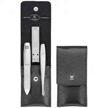 Manikīra pedikīra dāvanu komplekts ZWILLING 97119-004-0 melns nerūsējošais tērauds 4 gab.
