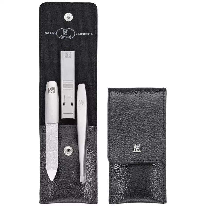 Manikīra pedikīra dāvanu komplekts ZWILLING 97119-004-0 melns nerūsējošais tērauds 4 gab.