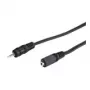 Wentronic Goobay 2,5 mm ligzdas pagarinātāja kabelis, melns, 2 m - 2,5 mm ligzdas spraudnis (3 kontaktu, stereo) > 2,5 mm ligzdas ligzda (3 kontaktu, stereo) (50458)