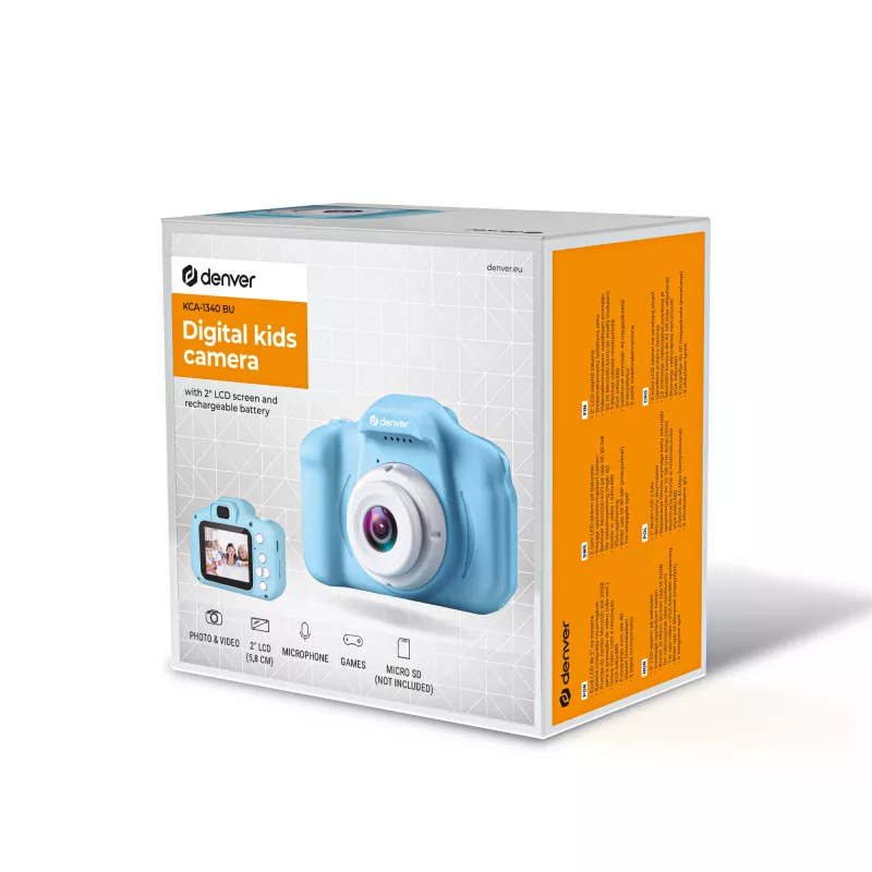 Denver Camera KCA-1340BU bērniem, rotaļlietu spēles, 64 GB karte