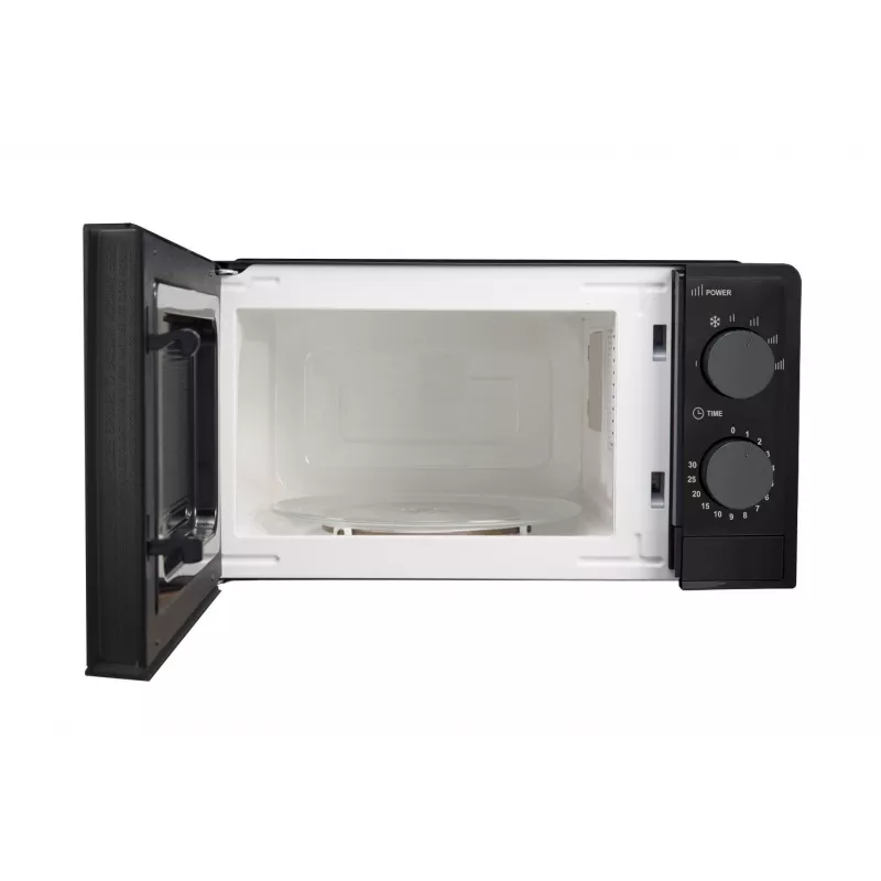 Solo mikroviļņu krāsns ESPERANZA ESTOFADO — 20 L, 700 W, 5 jaudas līmeņi, 24,5 cm grozāmais šķīvis, melna