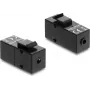 Keystone modulis DELOCK stereo ligzda, 3,5 mm, 4 kontaktu, uz stereo ligzdu, 3,5 mm, 4 kontaktu, melna