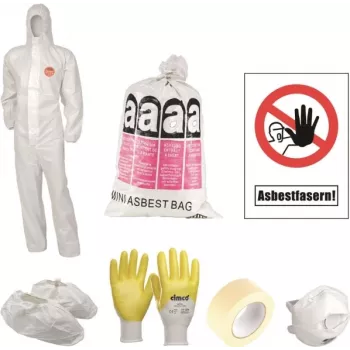 Brīdinājuma uzlīmju komplekts cimco Asbest Tages-Set easy XL 15 gab. 145081 — azbesta brīdinājuma etiķetes