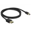 DisplayPort kabelis DeLOCK 84927 Mini DisplayPort 1 m Melns