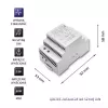 DIN sliežu barošanas bloks QOLTEC 24V 2.5A 60W pelēks
