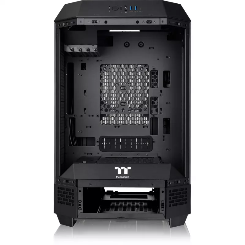 Thermaltake the Tower 300 Black Micro Tower ar rūdītu stiklu PC spēļu korpuss