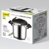 Spiediena katls Maestro MR-2901, 6 L, 22 cm diametrs, sudraba krāsa, nepiedegošs pārklājums