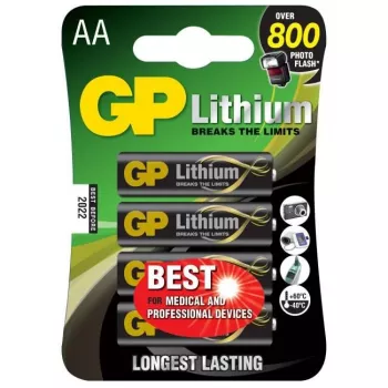 GP Batteries litija primārās AAA vienreizējās baterijas (sārma) (07015LF-C4)