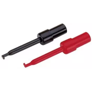 Testa zondes komplekts Voltcraft 108542, 2 mm kontaktdakšas, CAT I, melnas un sarkanas