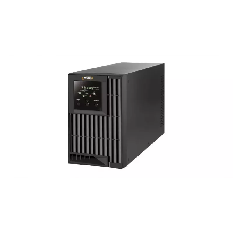 Infosec E4 Value 1000 nepārtrauktās barošanas avots (UPS) Dubultā pārveidošana (tiešsaistē) 1 kVA 3 maiņstrāvas izvadi