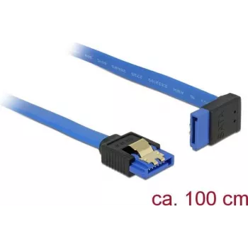 SATA kabelis DeLOCK 84999 1 m SATA 7-pin Melna zila