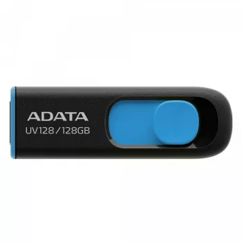 ADATA DashDrive UV128 128GB USB zibatmiņa USB Type-A 3.2 Gen 1 (3.1 Gen 1) Melns, Zils