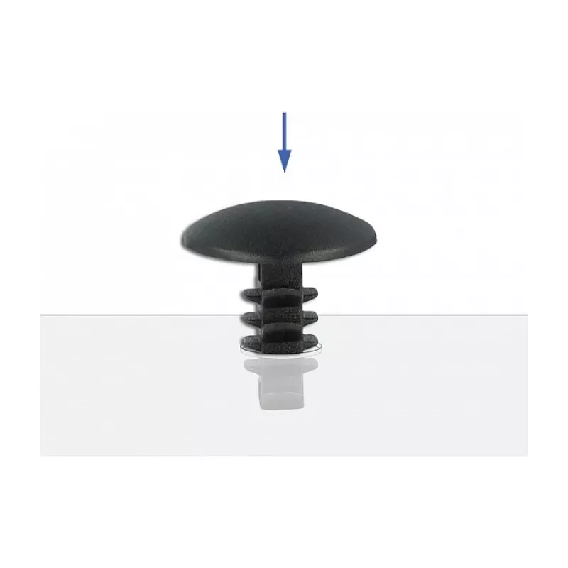 Egles skava DeLOCK 60188 melna neilona 10 gabali