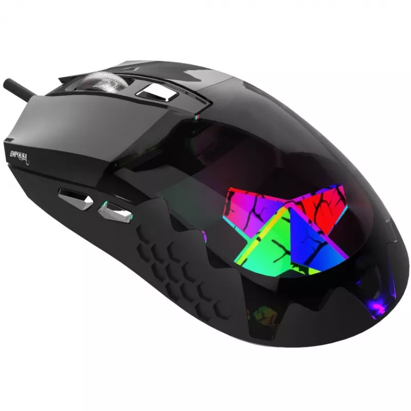 INCA ciāna INCA Empousa 3D RGB LED 7200 DPI makro taustiņu privātā spēļu pele