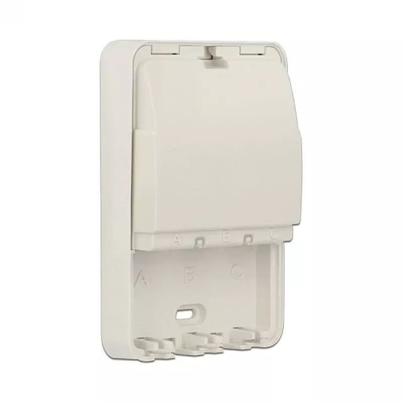 Ārējā kārba DELOCK 86262 pie sienas stiprināma sadales kārba, 82×120×31 mm, balta