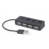 USB 2.0 saskarnes centrmezgls Gembird UHB-U2P4-05 ar 4 USB pieslēgvietām