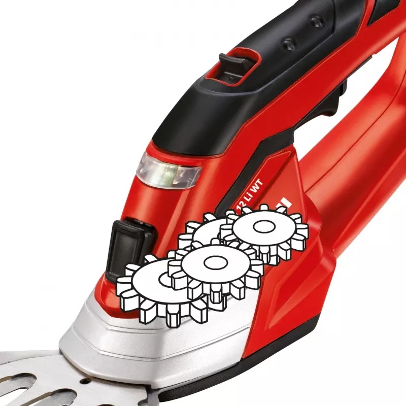 Einhell GE-CG 12 Li bezvada zāles šķēres 12 V litija jonu (Li-Ion) melnas, sarkanas, sudrabotas