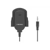 Piespraužams mikrofons NATEC NMI-1352, vadu 3,5 mm, jutība -58 dB, 50–16000 Hz, 1,8 m kabelis, 20 g