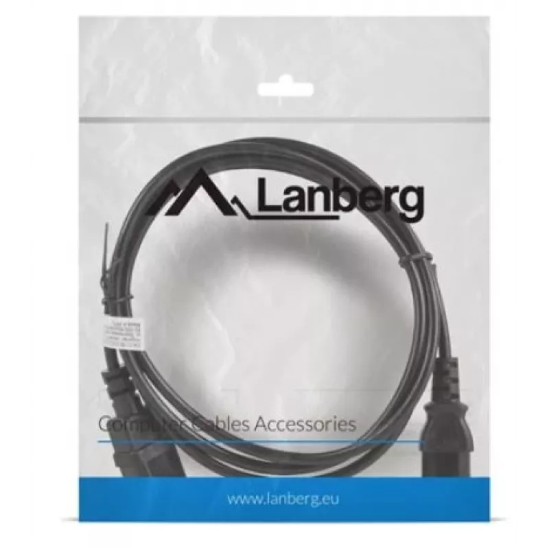 Strāvas kabelis Lanberg CA-C13E-10CC-0018-BK melns 1,8 m