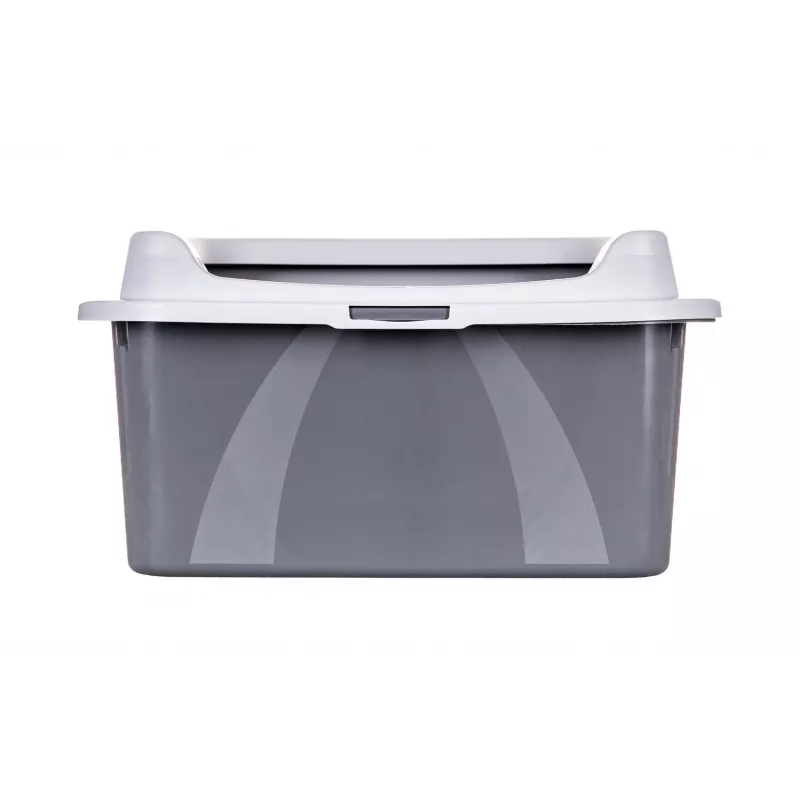 Kaķu kastīte DIAMENTIQ Bonita pelēka plastmasas 571×392×209 mm, 1 kg