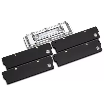 Bitspower Memory Cooler, DDR5, caurspīdīgs, abpusējs - 4 DIMMS
